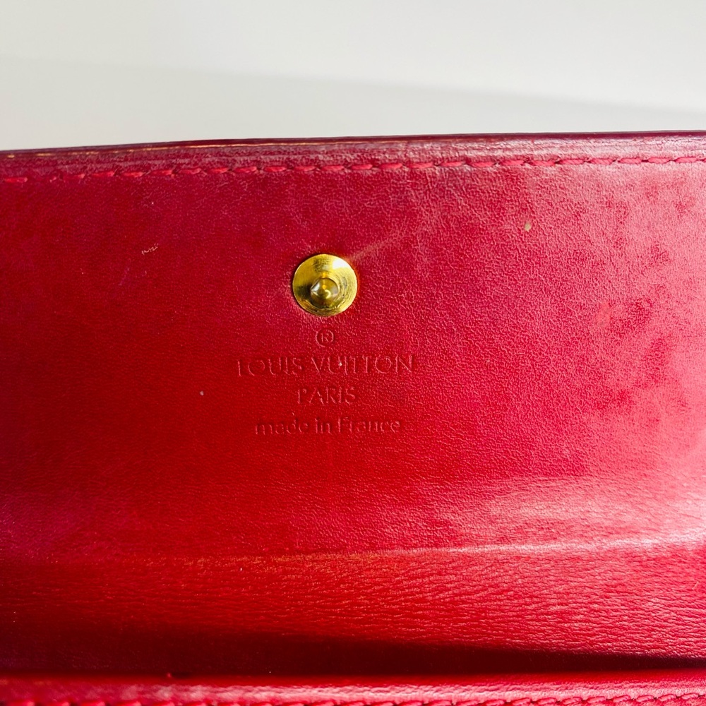 Louis Vuitton Elise Vernis Wallet – Red Patent Monogram - Picture 13 of 16